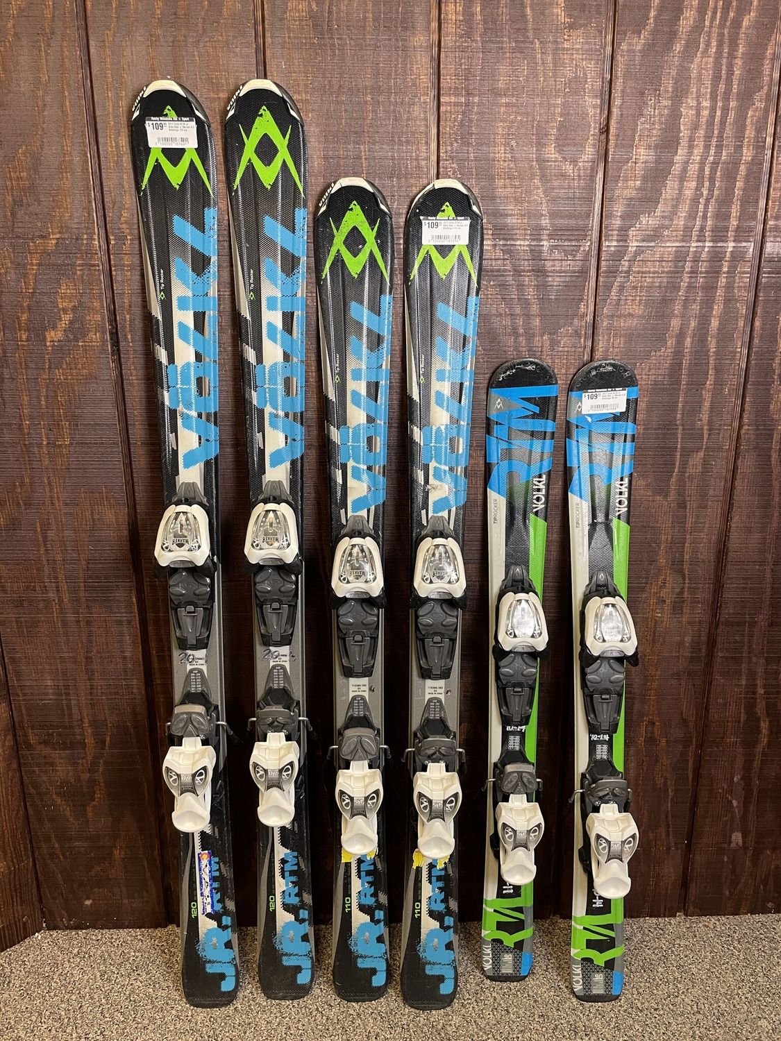 2017 Volkl RTM Jr. Kids Skis + Marker 4.5 Bindings