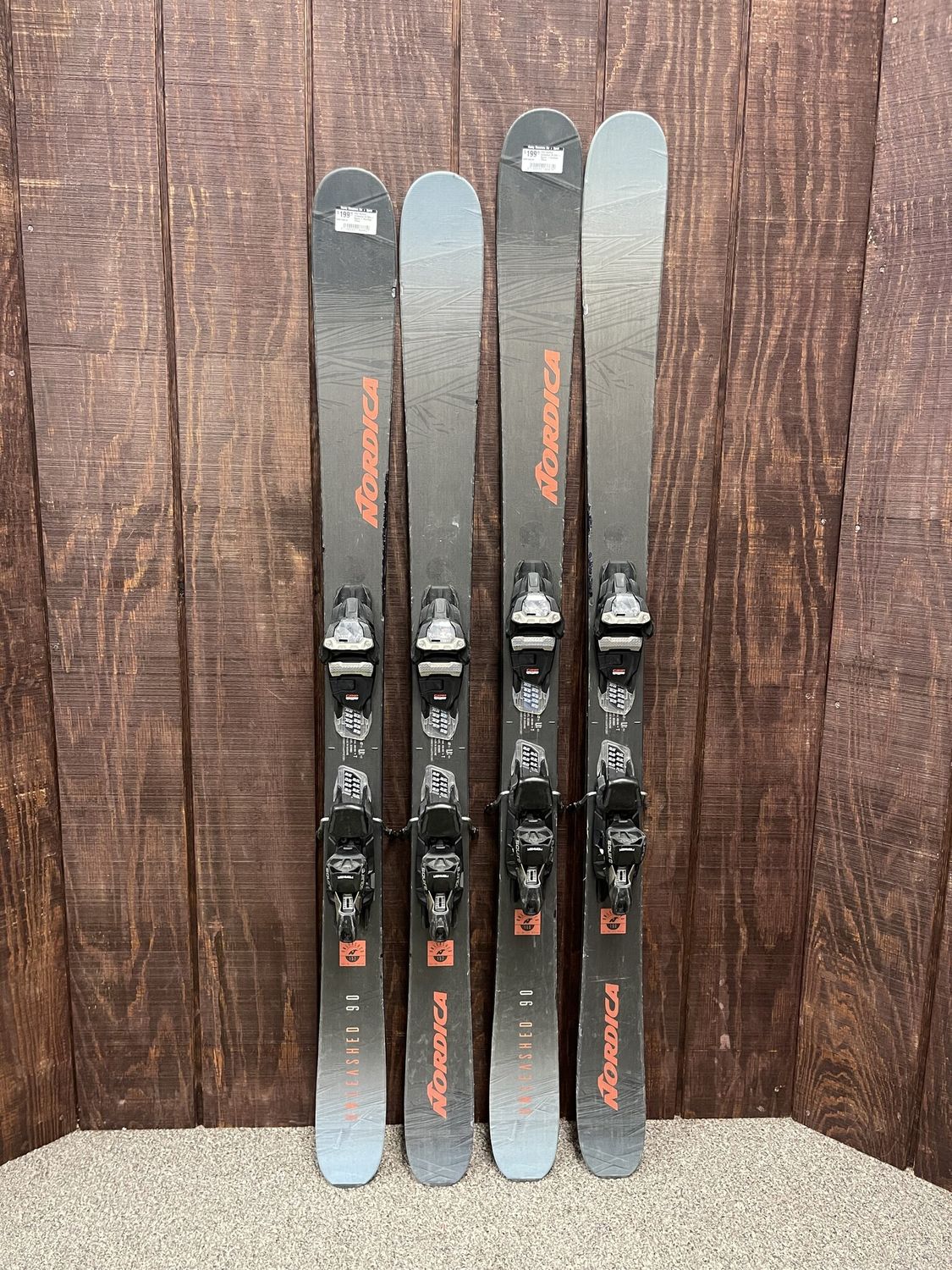2023 Nordica Unleashed 90 Skis + Squire 11 Bindings