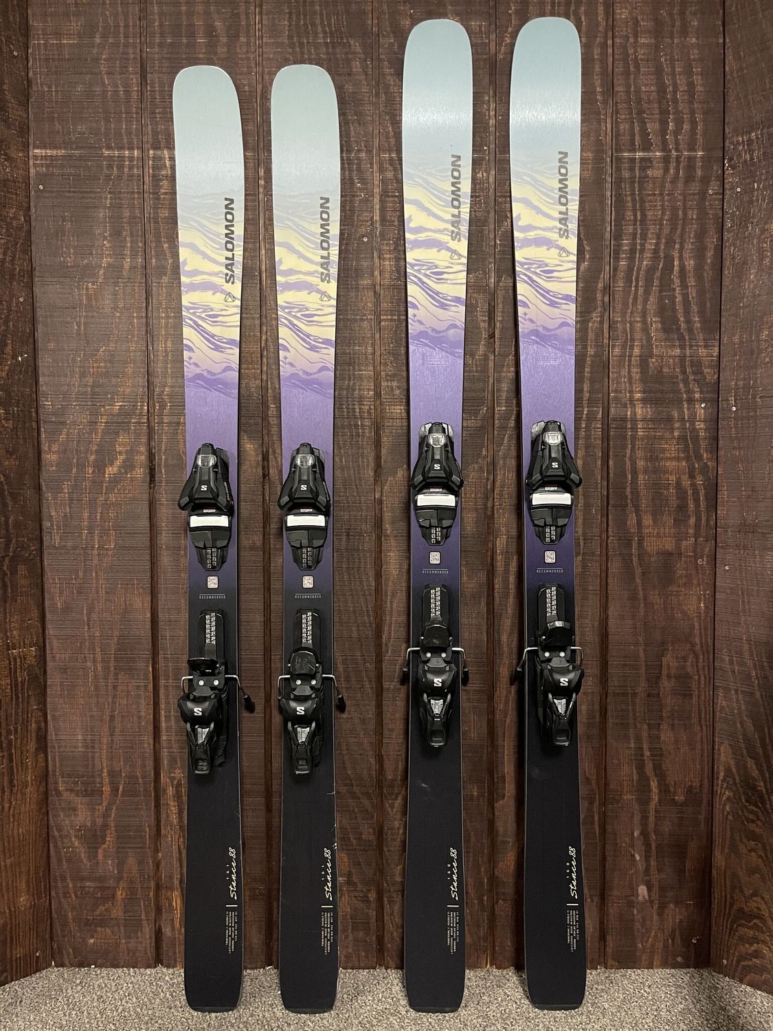 2025 Salomon Stance 88 Womens Skis + Strive 11 Bindings