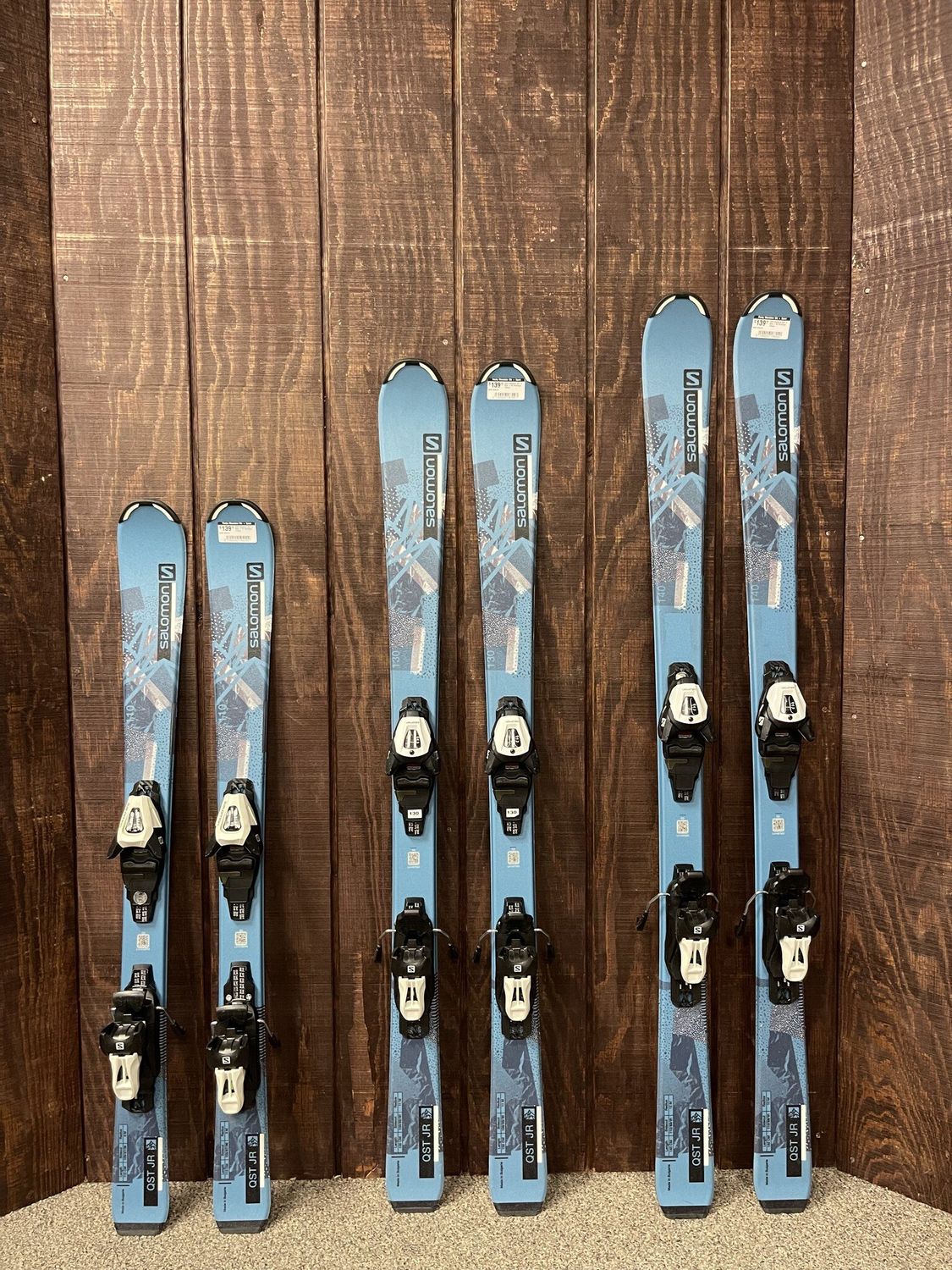 2024 Salomon QST Jr Skis + S6 Bindings