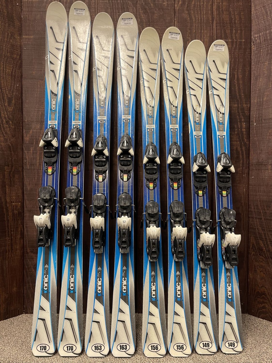 2019 K2 Konic RX M3 Skis + Salomon Z10 Bindings