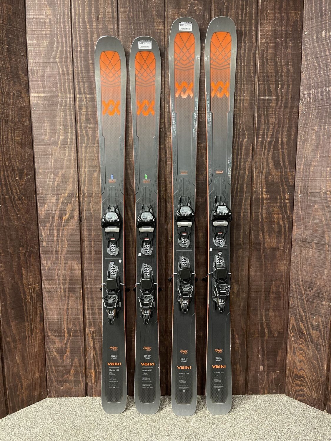 2025 Volkl Mantra 102 Skis + TCX Bindings