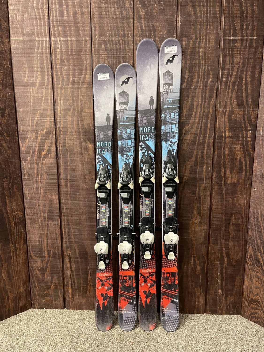 Nordica The Ace Twin Tip Jr Skis + Salomon L7 Bindings