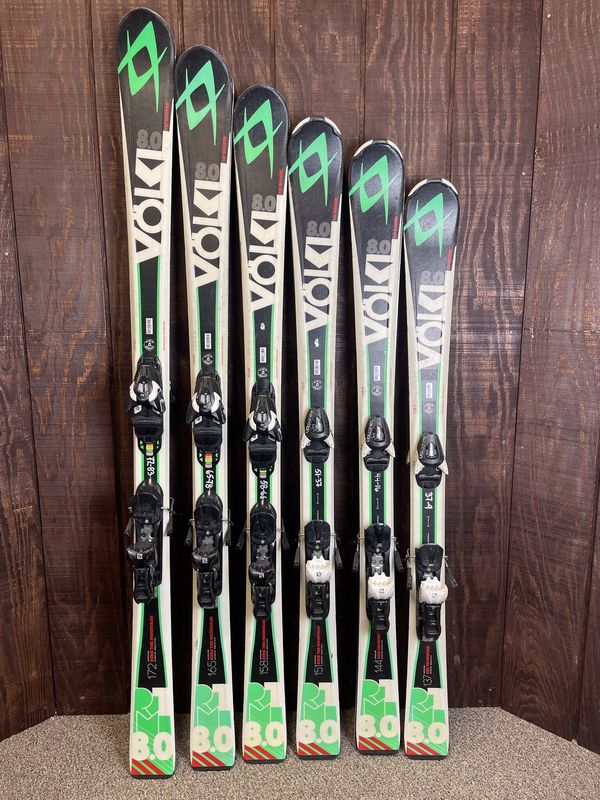 2018 Volkl RTM 8.0 Skis + Salomon L10 Adjustable Bindings