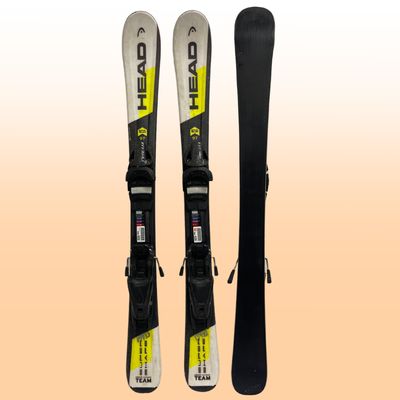 Head Super Shape Team Kids Skis + SP75 Bindings, Size 117cm