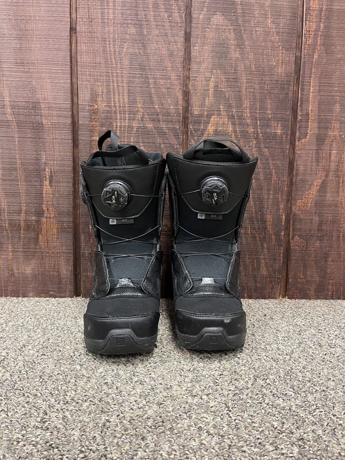 Used Salomon Ivy Boa Snowboard Boots, Womens Size 5