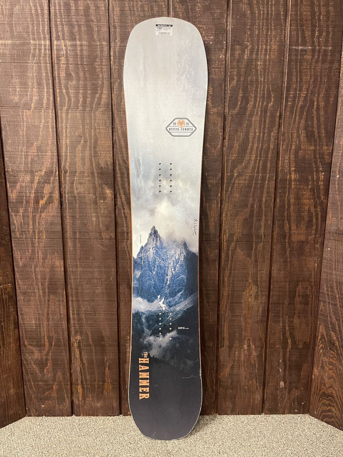 2023 Never Summer Hammer Snowboard, Size 156cm