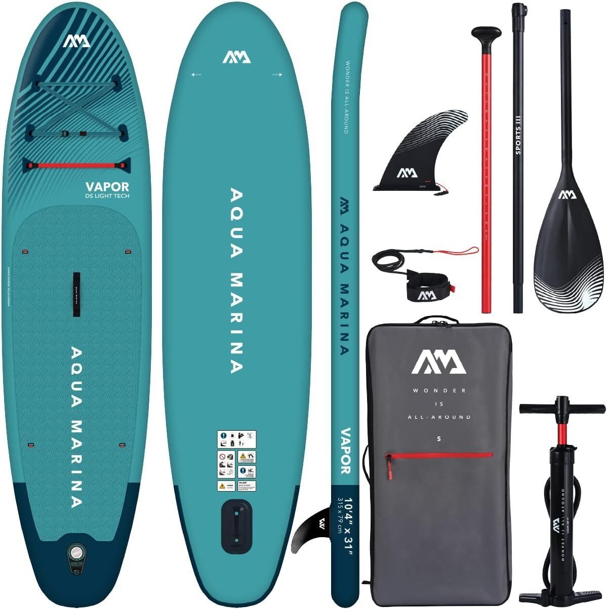 NEW Aqua Marina Vapor All-Around iSUP 10&#39;4&quot;, Aqua Splash