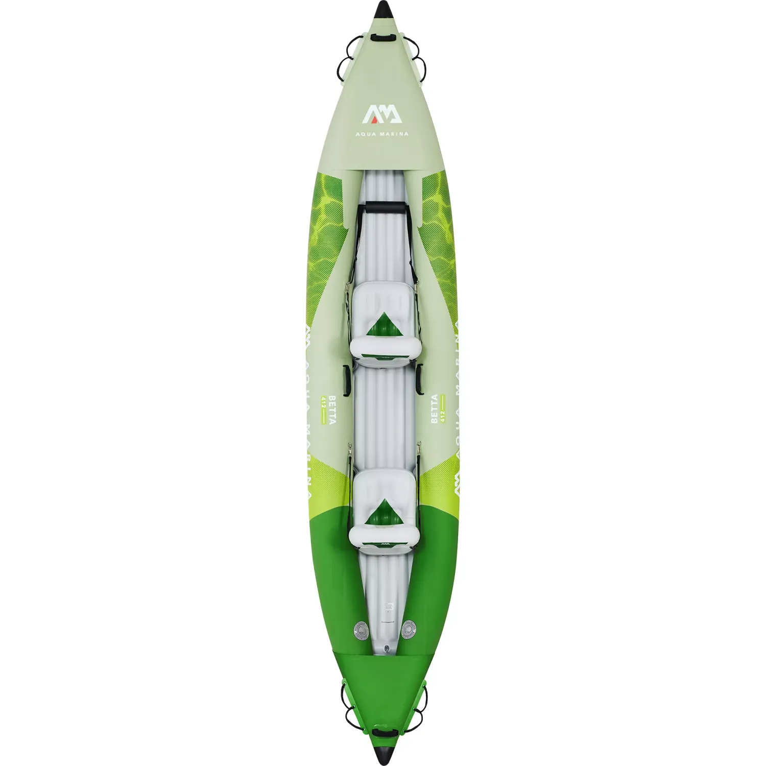 NEW Betta-412 Recreational Kayak - 2 person. Inflatable deck. Kayak paddle set included.