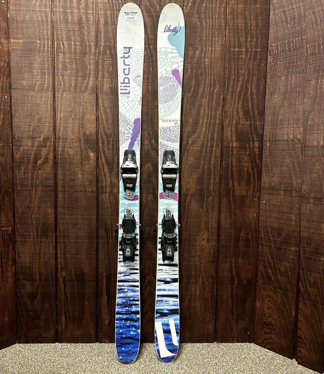 2019 Liberty Genesis 96 Skis + Marker Squire Bindings 165cm