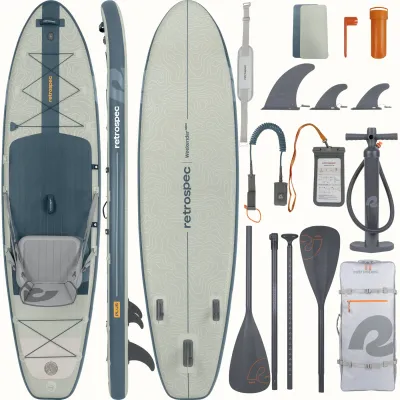 NEW Retrospec Weekender Plus iSUP/Kayak Hybrid Kit 10&#39;6&quot;, River Rock