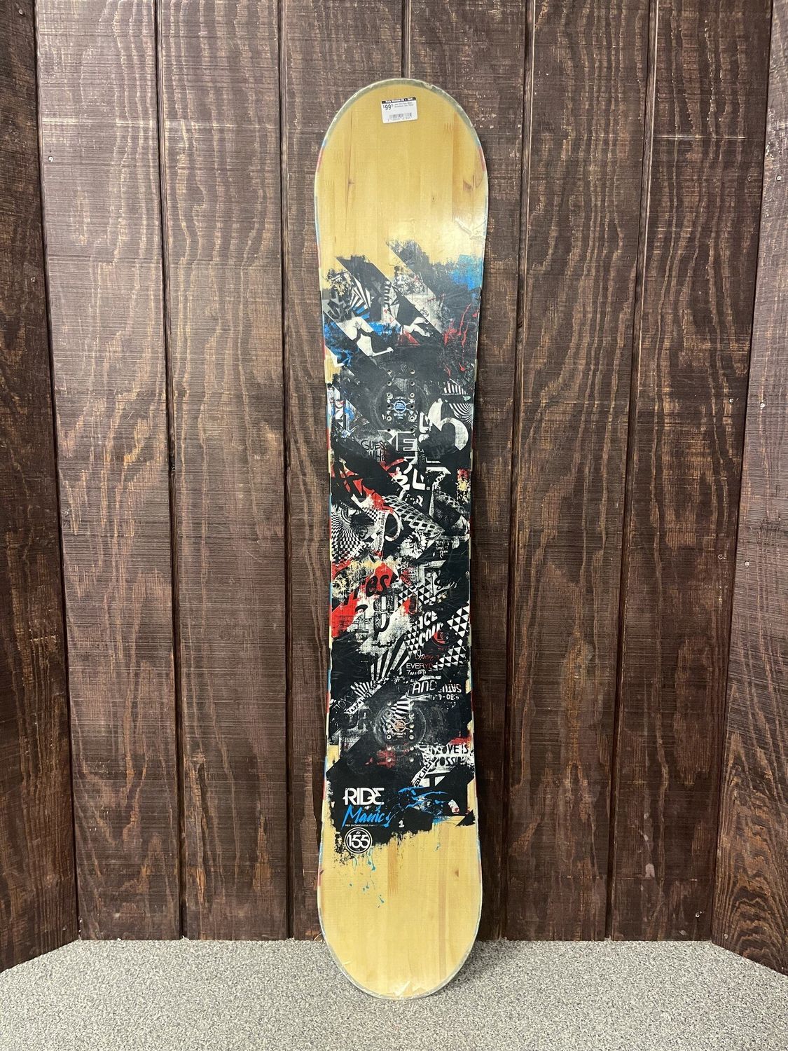 Used 2013 Ride Manic Snowboard, Size 155cm