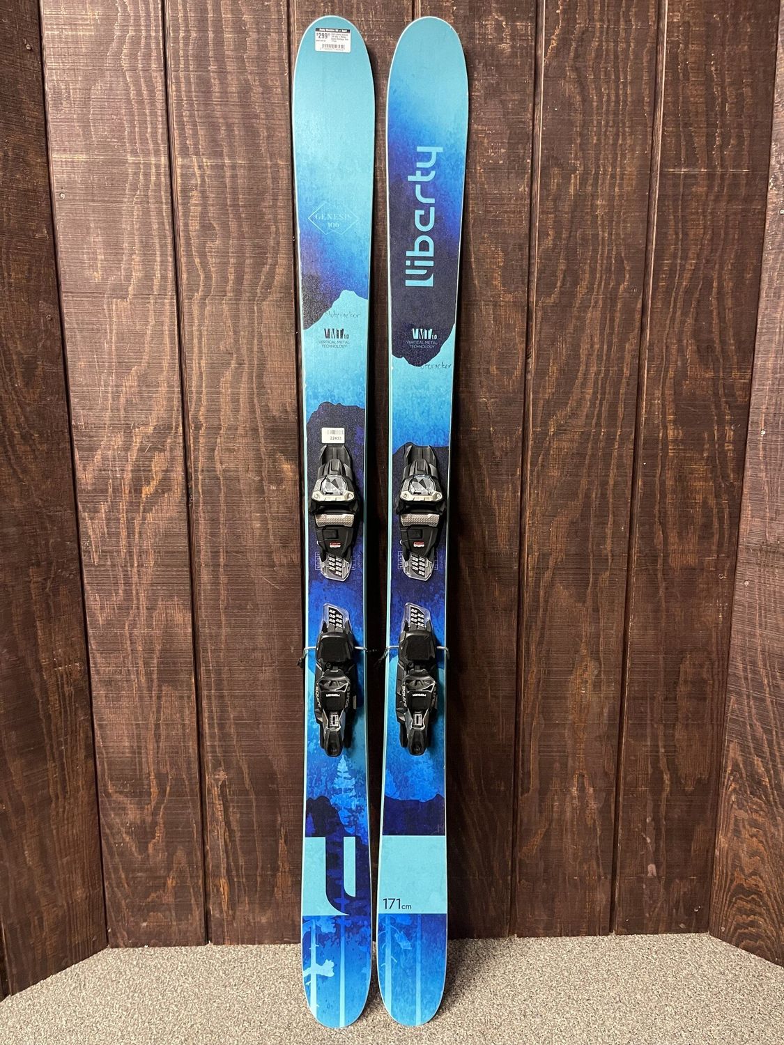 2023 Liberty Genesis 106 Skis + Marker Squire Bindings, Size 171cm