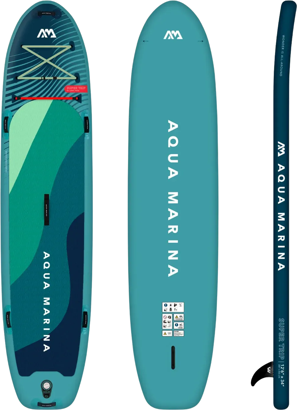 NEW Aqua Marina Super Trip All-Around iSUP, 12&#39;6&quot;