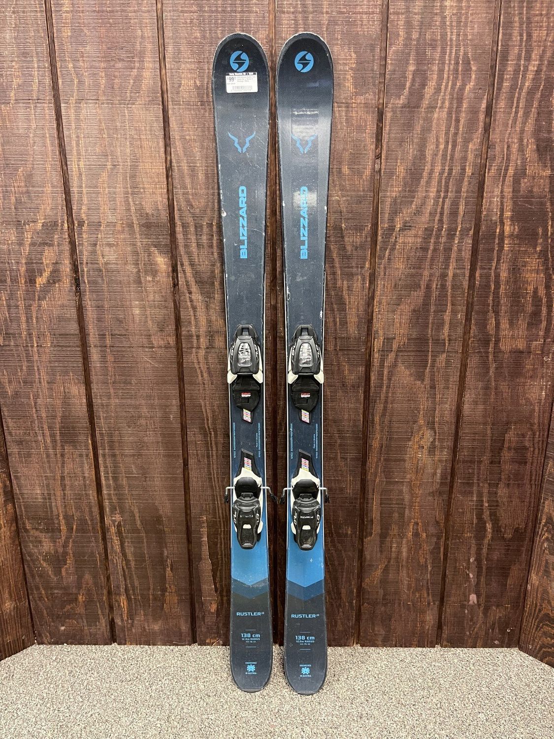 2023 Blizzard Rustler Twin Junior Ski + Marker 7 Bindings, 138cm