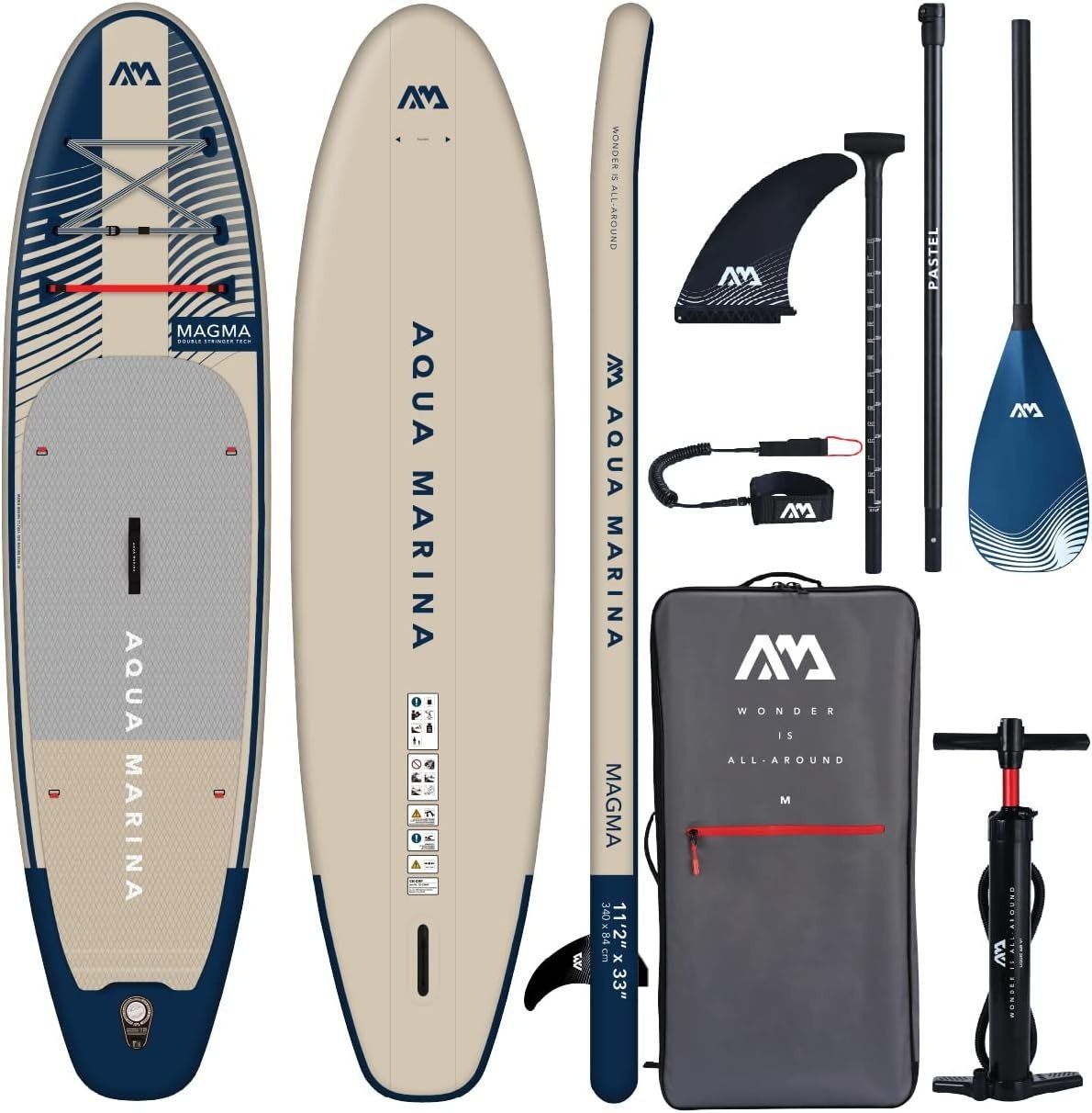 NEW Aqua Marina Magma Advanced All-Around iSUP 11&#39;2&quot;,  Earth Wave
