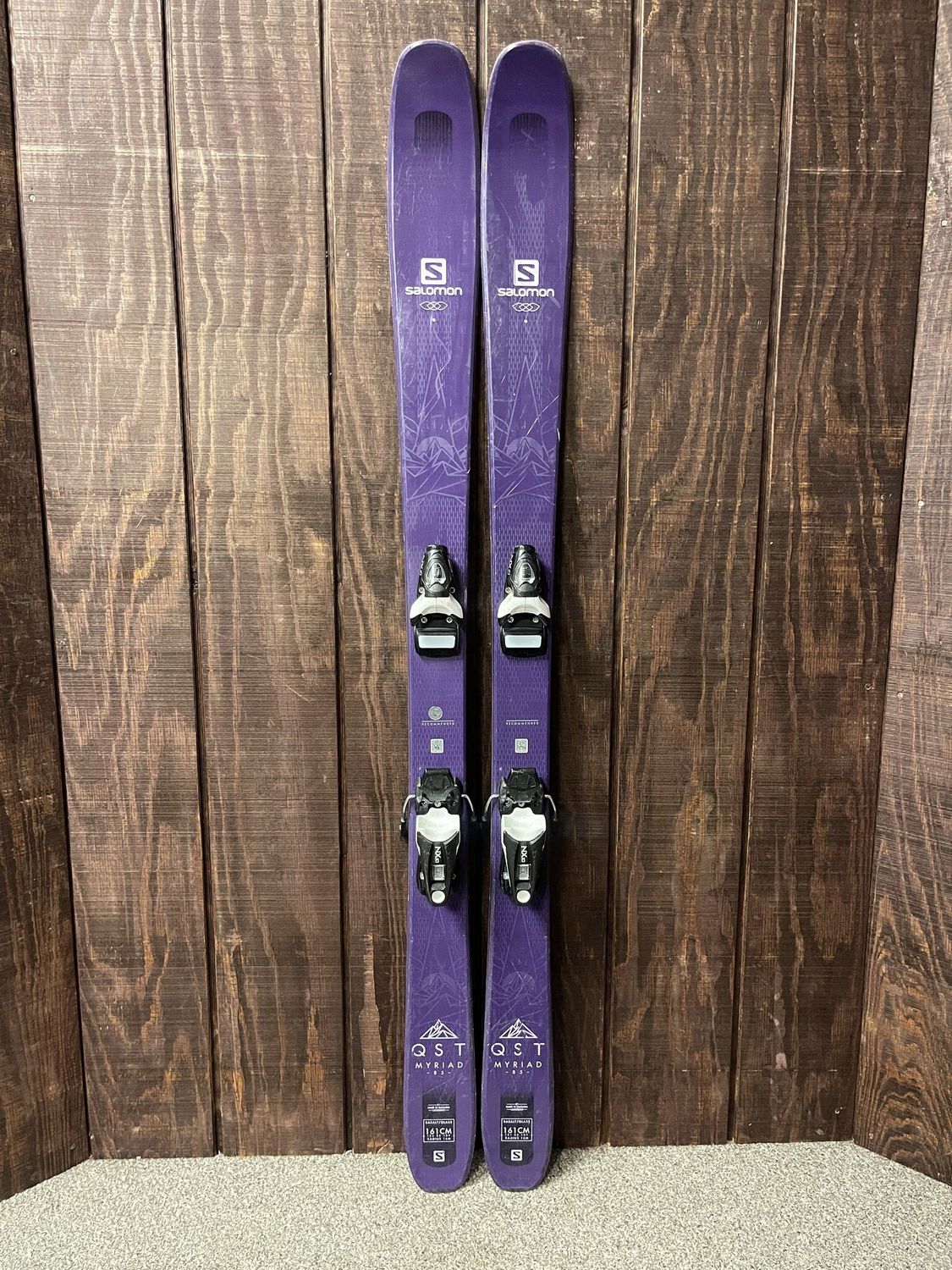 2019 Salomon QST 85 Myriad + Look NX10 Bindings (set for 305mm BSL), 161cm