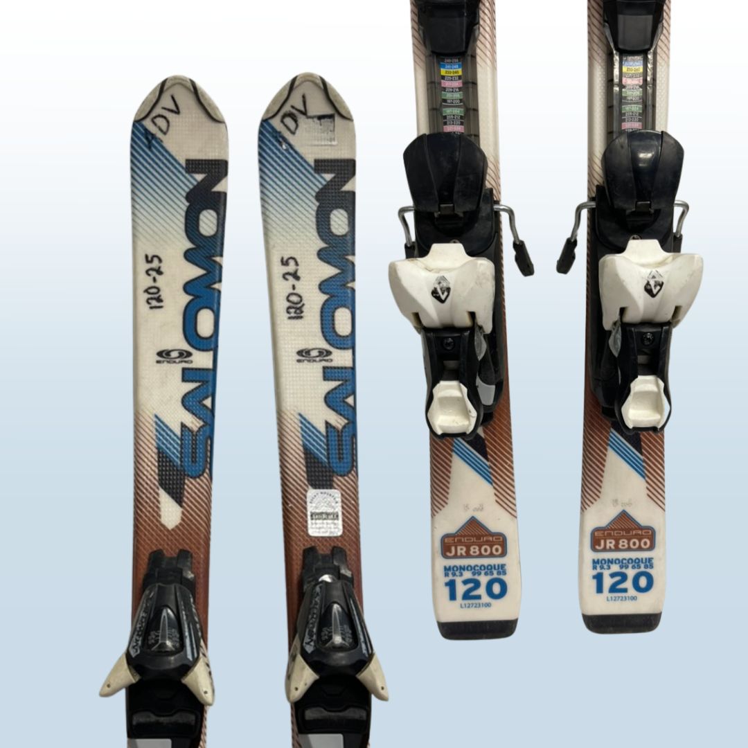 Salomon Enduro Jr. 800 Kids Skis + Salomon C5 Adjustable Bindings