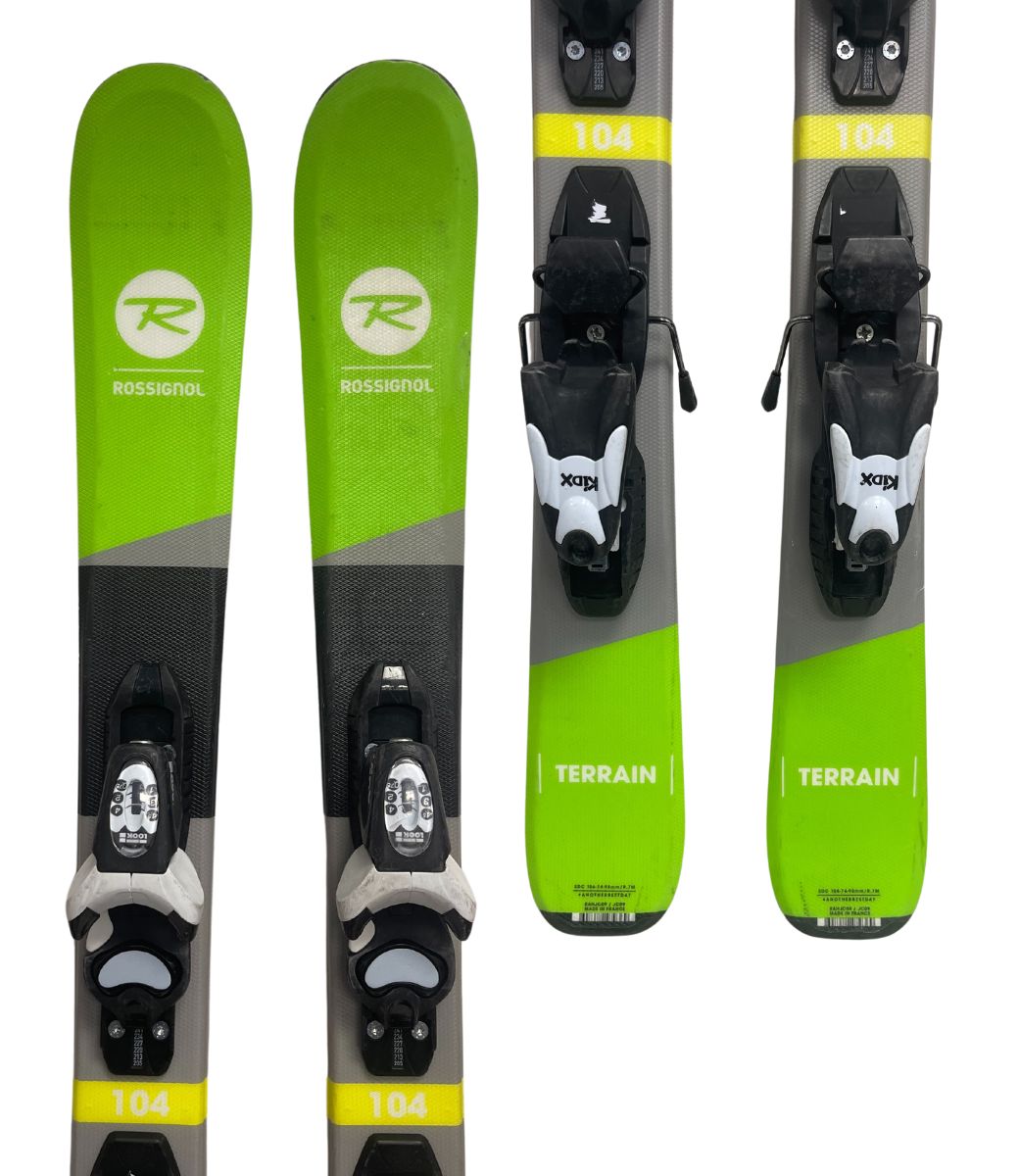 2022 Used Rossignol Terrain RTL Kids Ski w/ Look KidX4 Demo Bindings