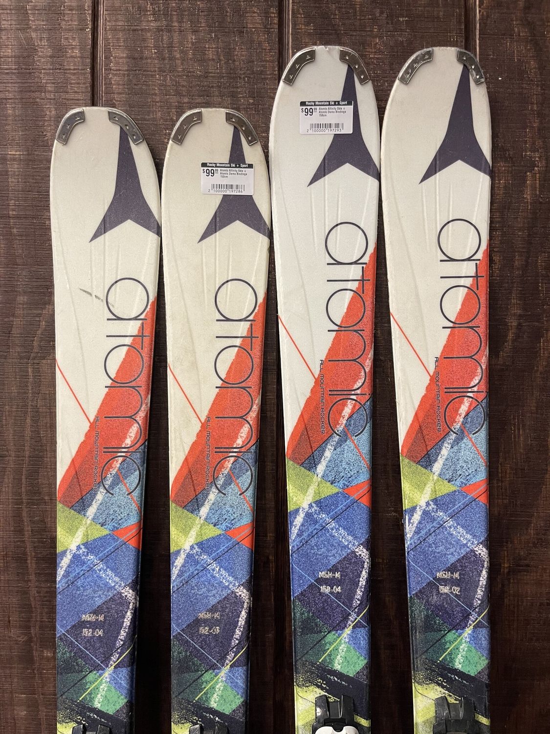 Atomic Affinity Skis + Atomic Demo Bindings