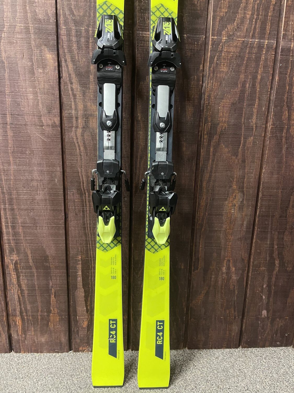 2025 Fischer RC4 Worldcup CT Skis + Z13 Freeflex Bindings, Size 180cm