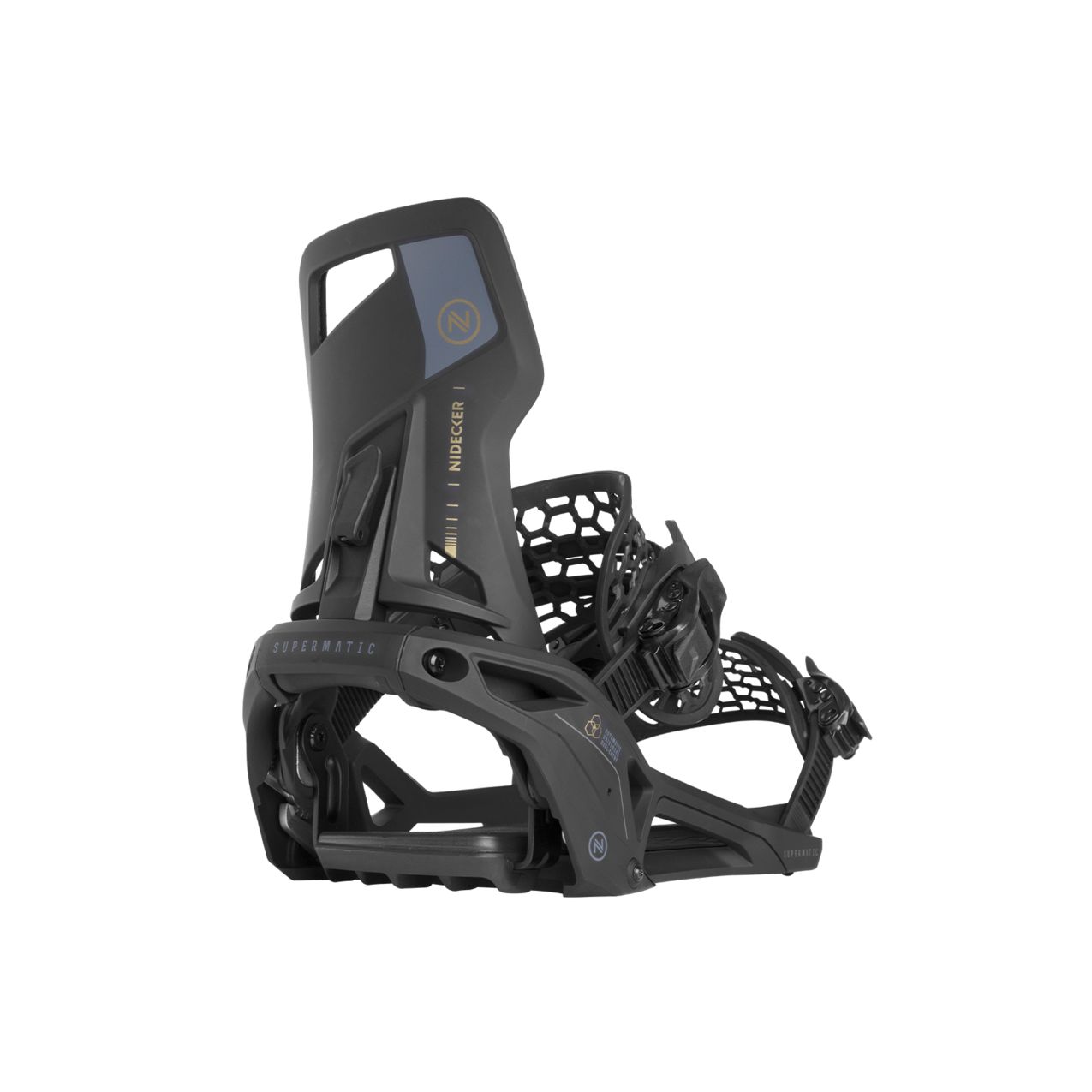 New 2024 Nidecker Supermatic Bindings, Color: Black, Size: Medium