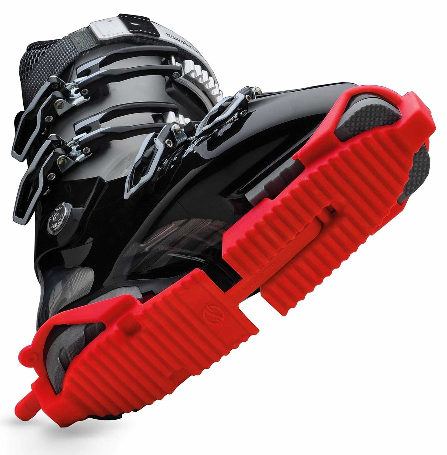 SkiSkootys Ski Boot Protection &amp; Easy Walking, Color: Red