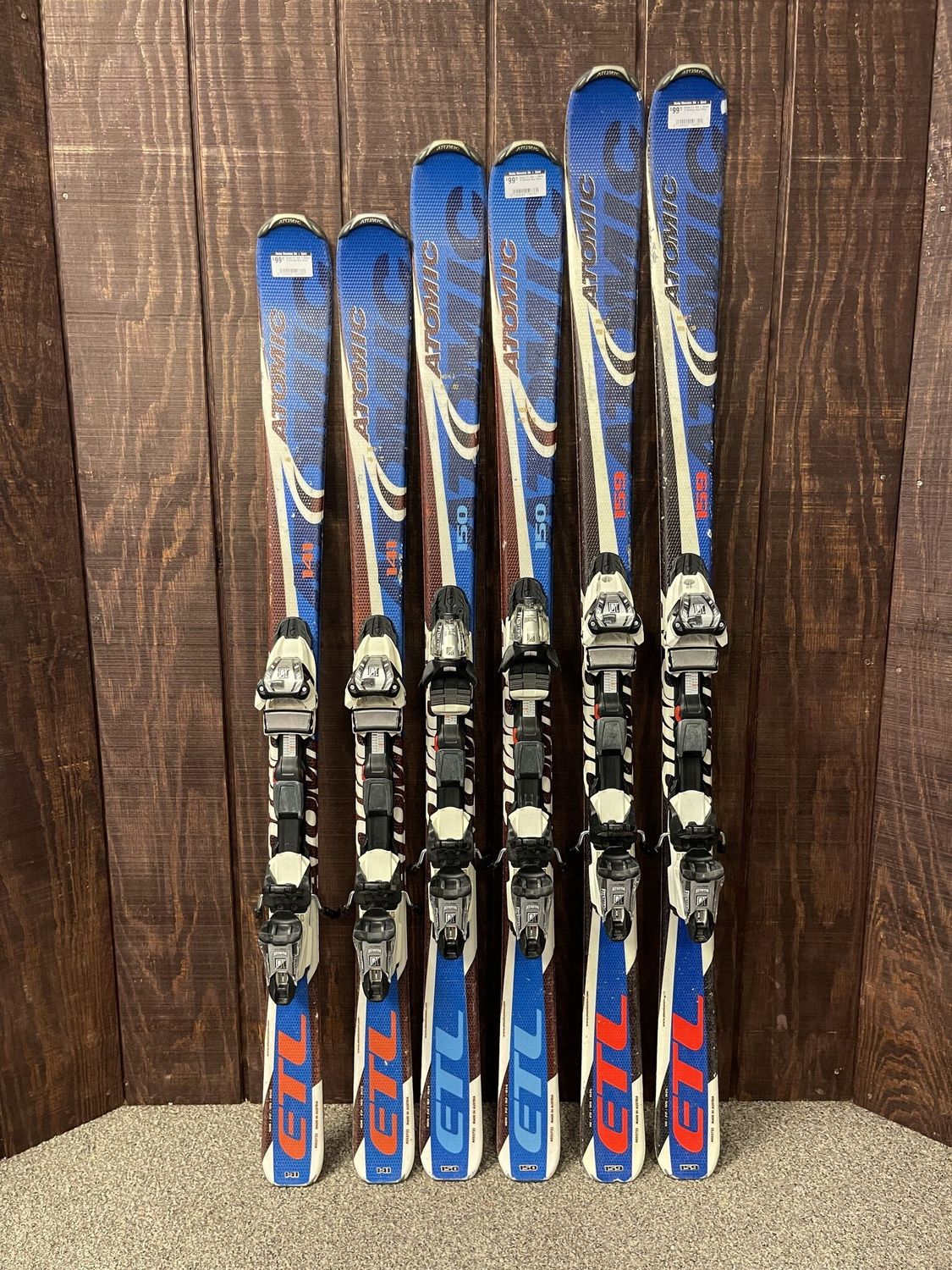 Atomic ETL Skis + Marker 10 Bindings, Color: Blue, Size: 141cm
