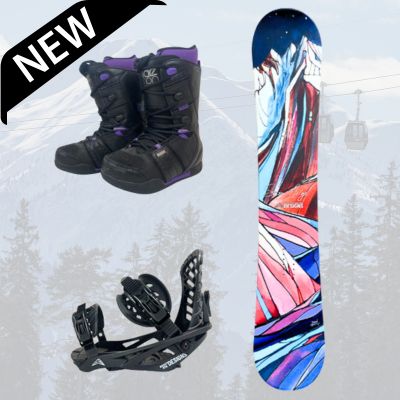 Women&#39;s Snowboard Season Rental Package