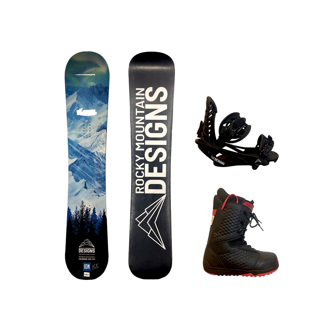 Standard Adult Snowboard Season Rental Package