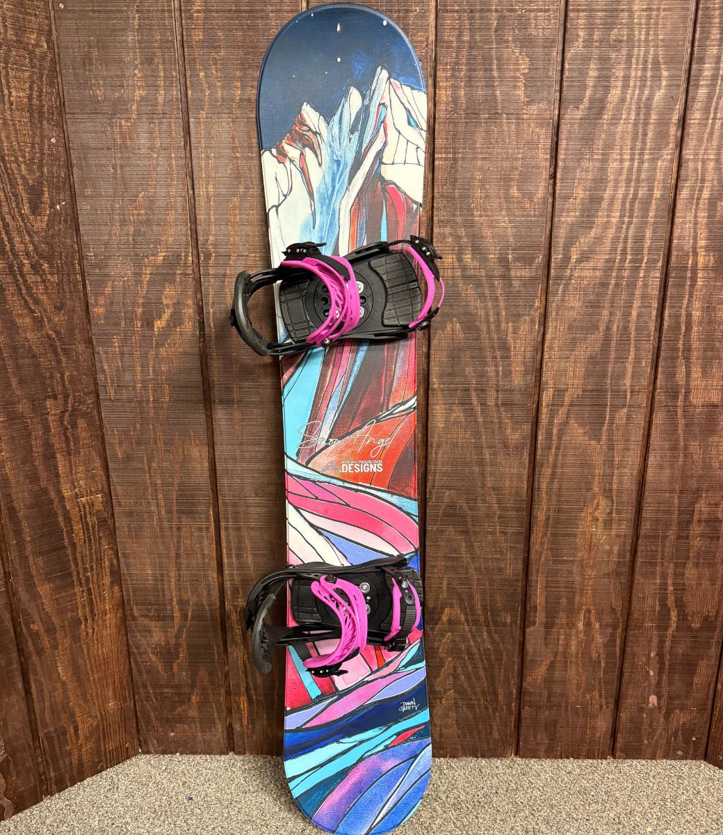 Rocky Mountain Designs Snow Angel Bundle | Snowboard + Bindings