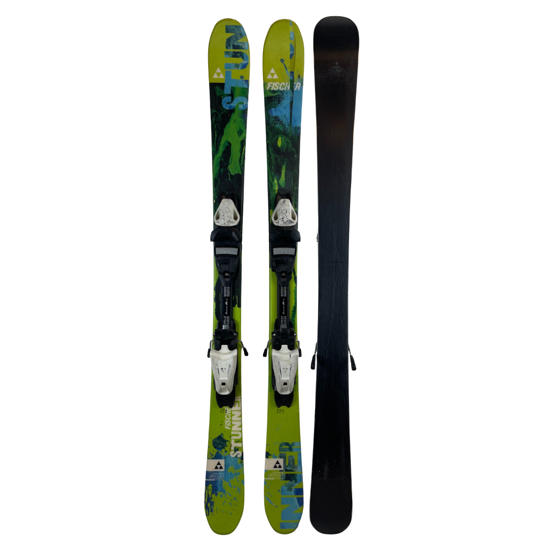 Fischer Stunner Kids Twin Tip Skis + FJ Demo Bindings