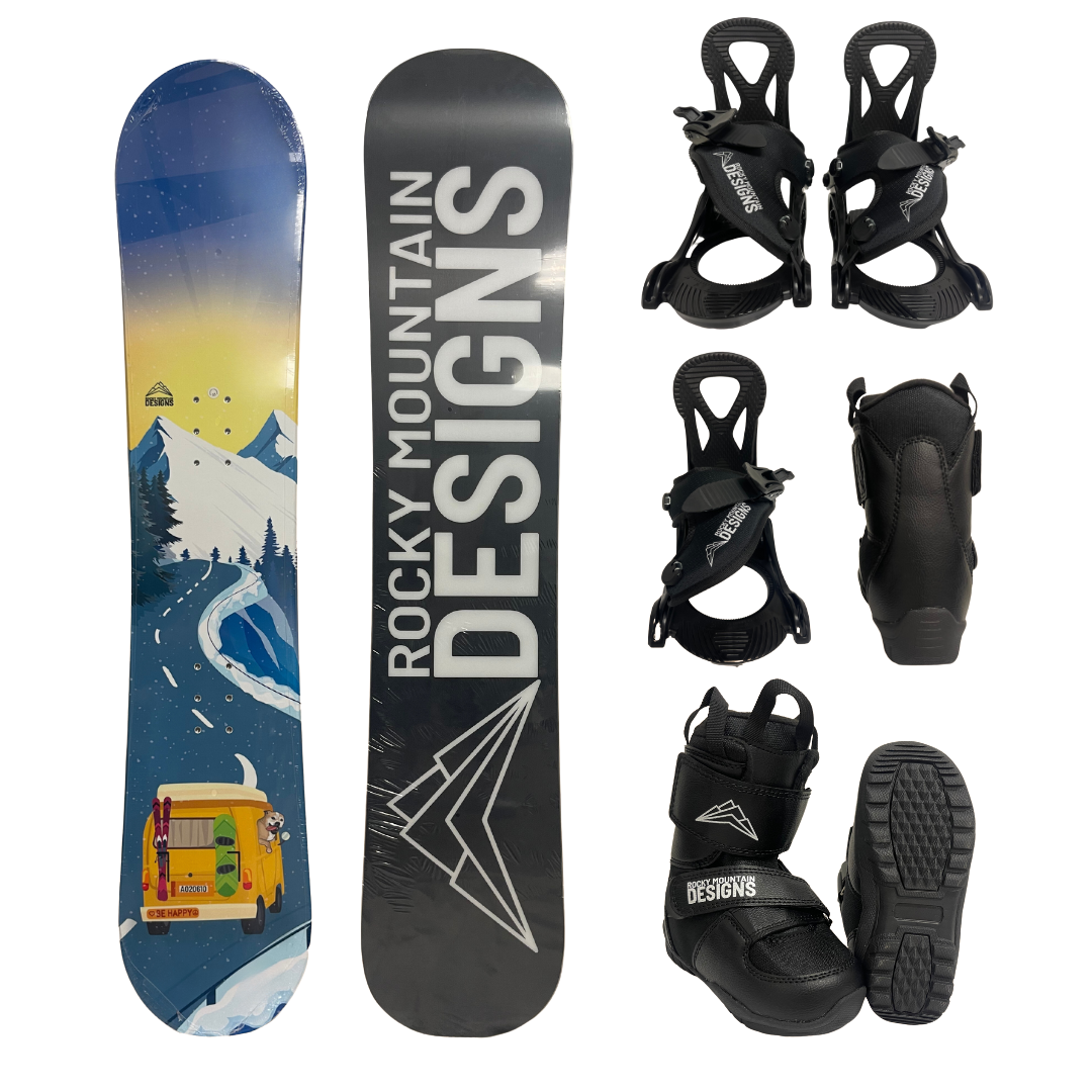 NEW 2026 KIDS BUNDLE (Be Happy Snowboard+ Slush Boots+ EZ Bindings)