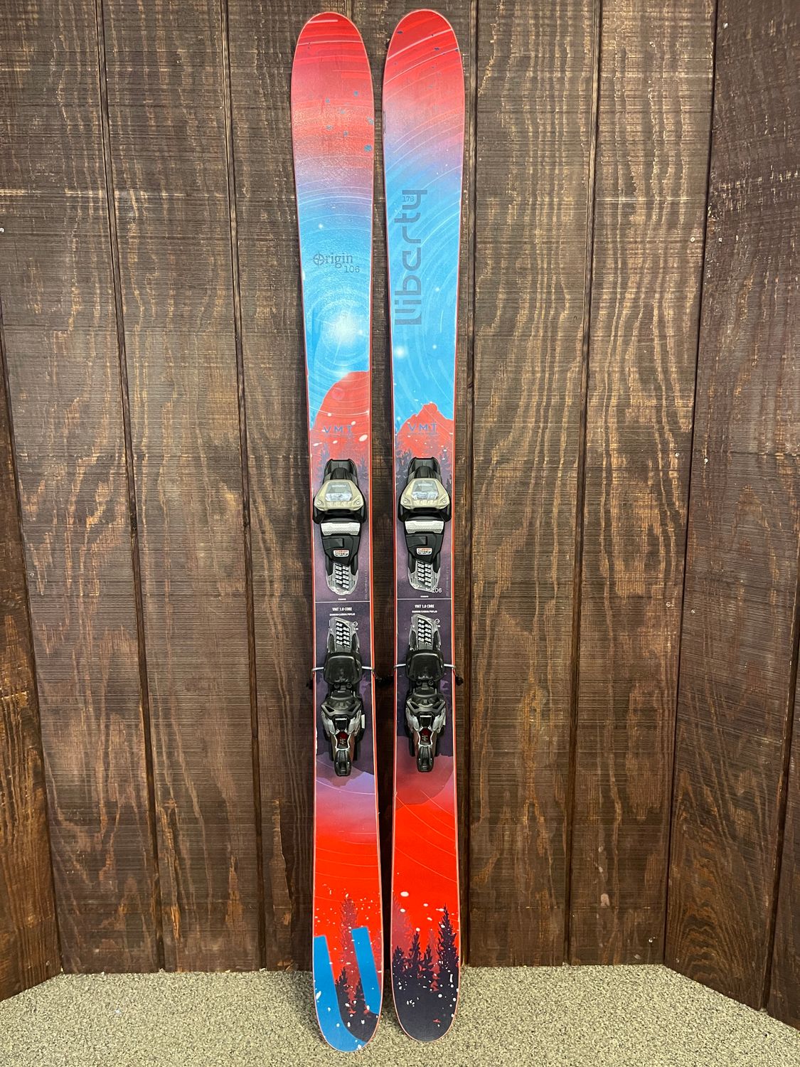 2022 Liberty Origin 106 Skis + Marker Griffon 13 Bindings, Size 176cm