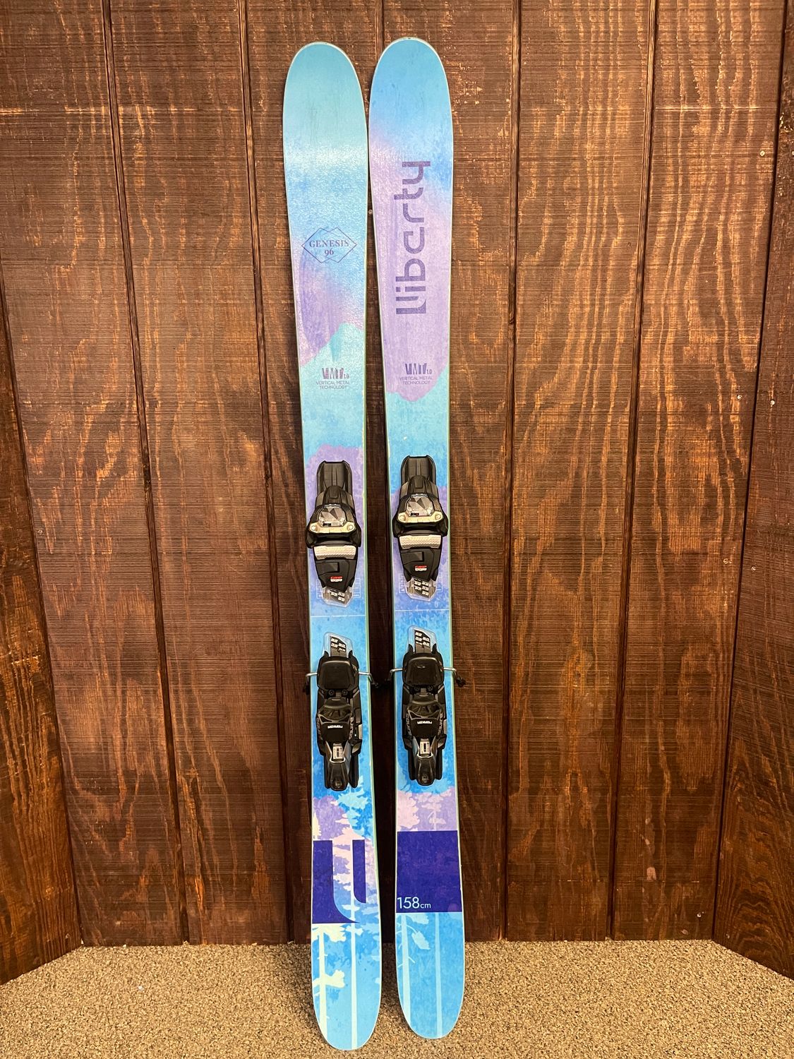 2023 Liberty Genesis 96 Skis + Marker Squire Bindings, Size 158cm