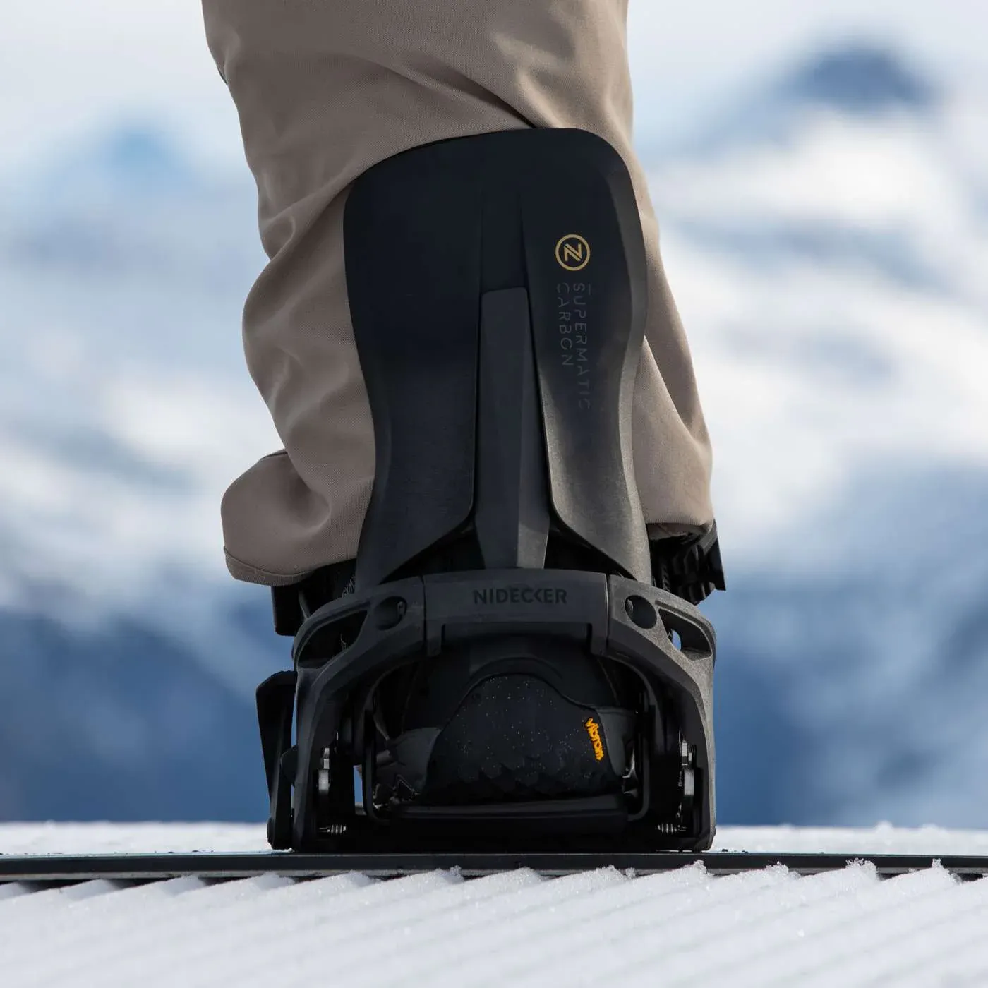 NEW 2026 Nidecker Carbon Supermatic Snowboard Bindings