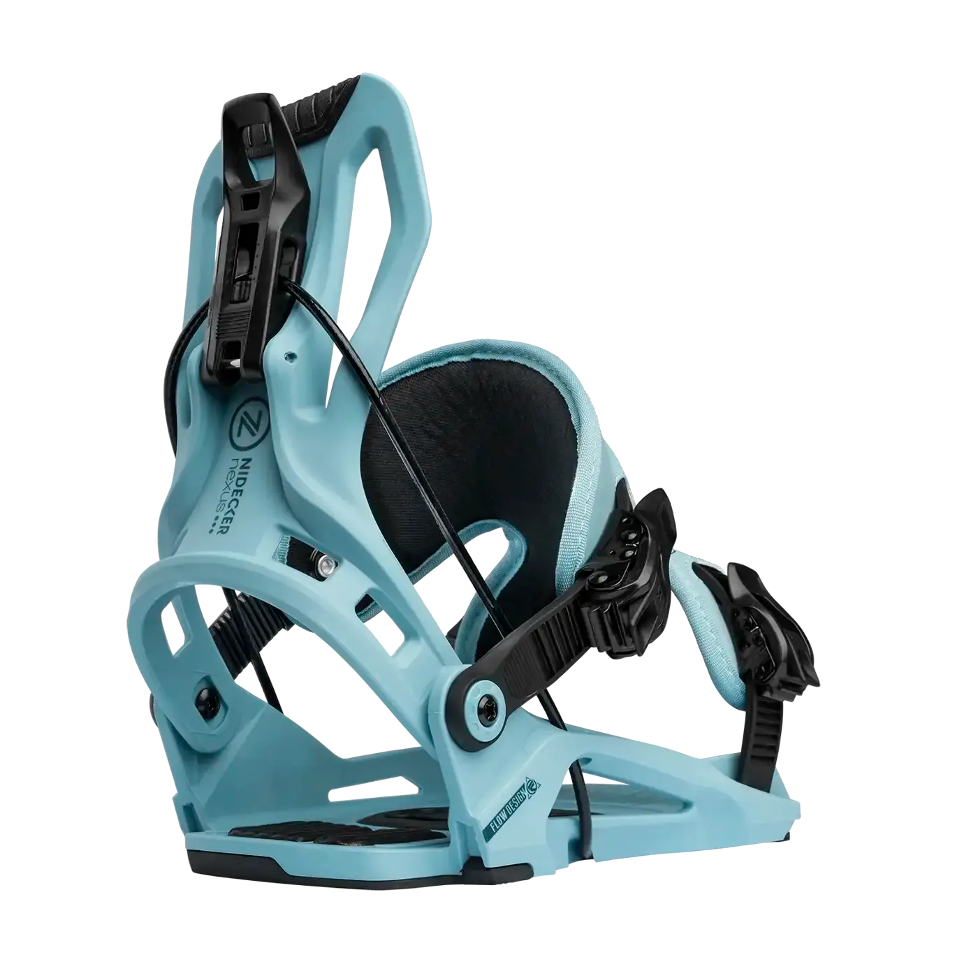 NEW 2026 Nidecker Flow Nexus Snowboard Bindings, Color: Turquoise, Size: Size Small