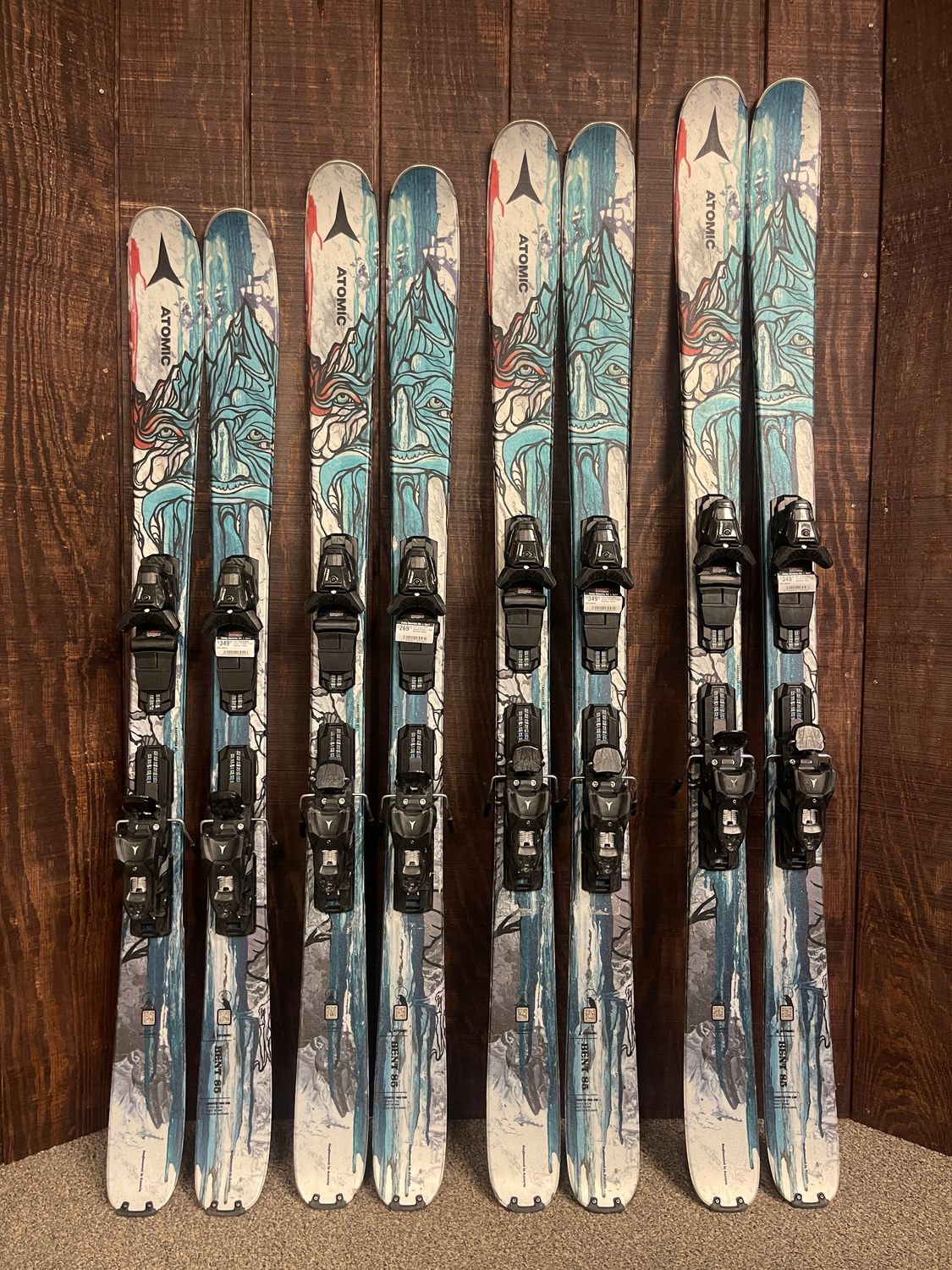 2022 Atomic Bent Chetler 85 Skis + M10 Bindings