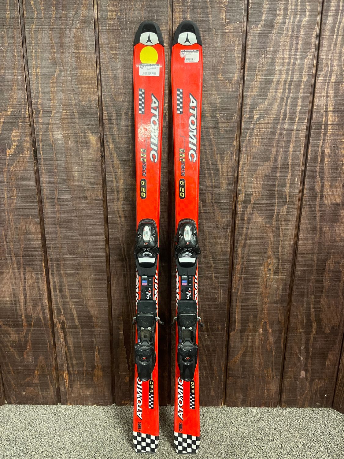 Atomic Pro Race 6.20 Jr Skis + SP4 Bindings, 130cm
