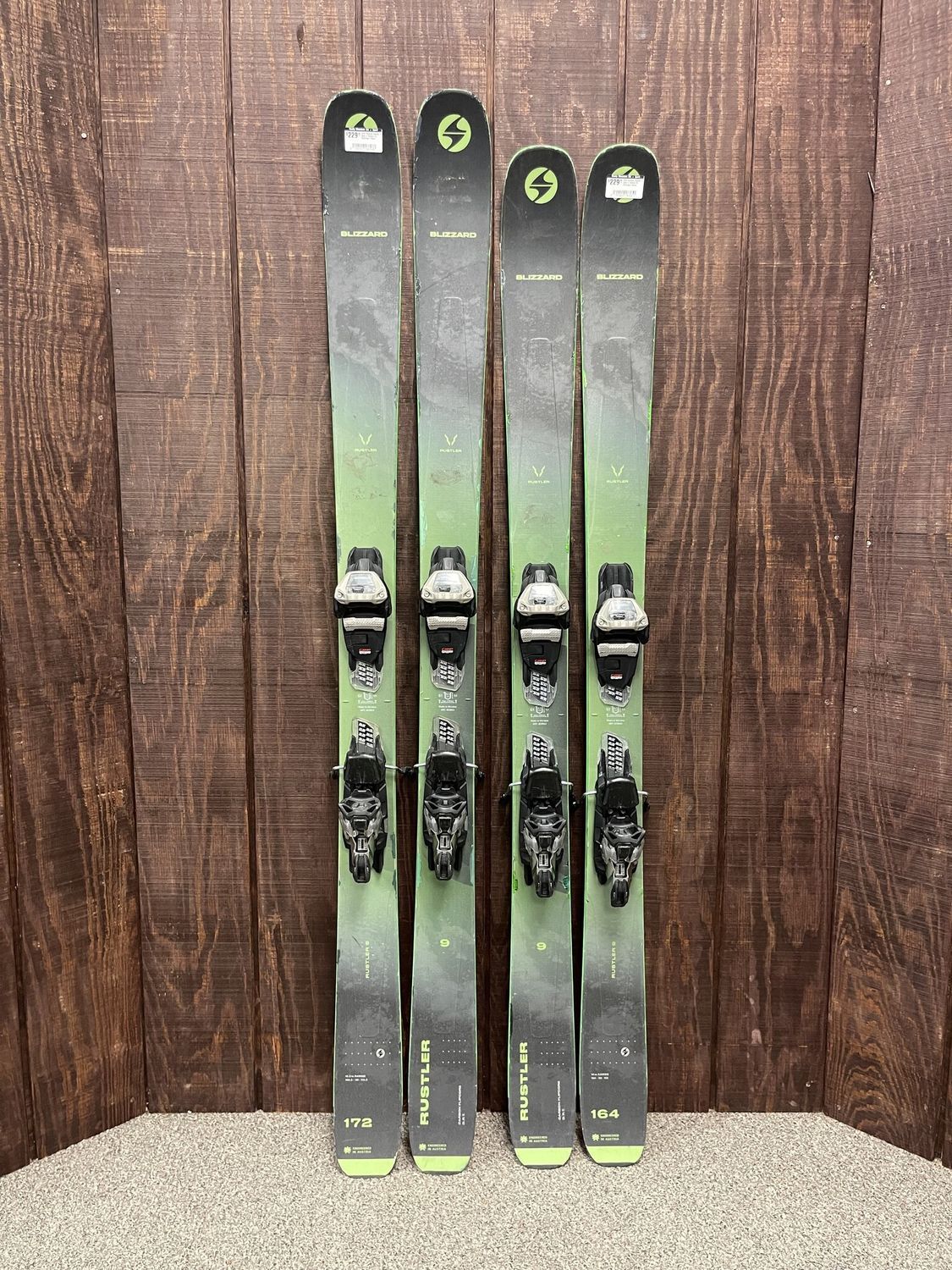 2023 Blizzard Rustler 9 Skis + Griffon 13 Bindings