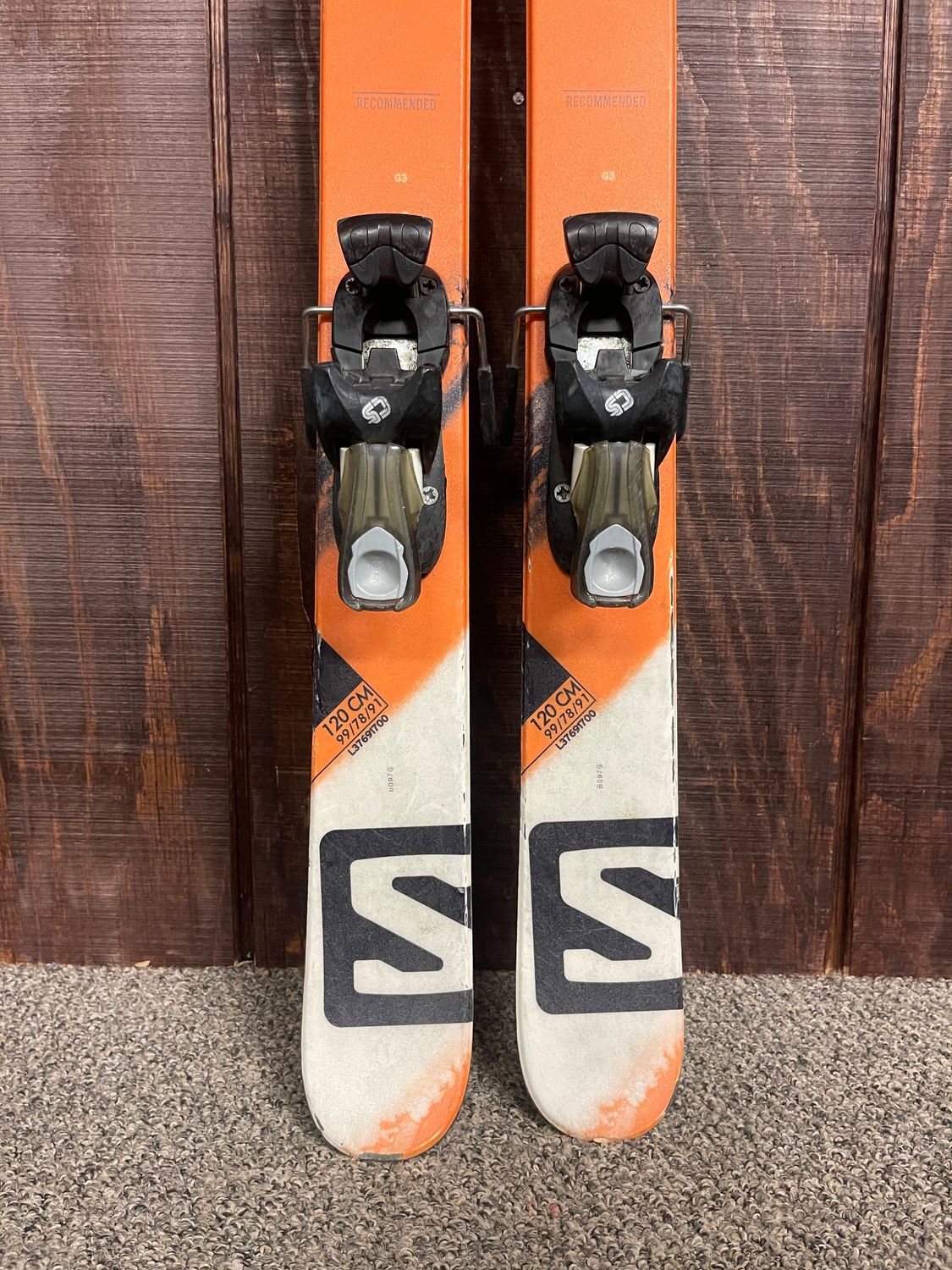 Used - Salomon NFX Kids Twin Tip Skis - 120cm