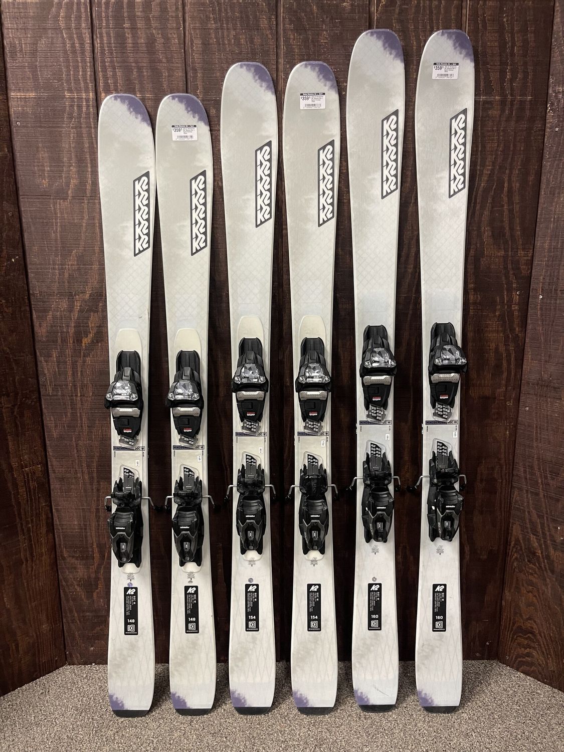 2025 K2 Mindbender 90C Womens Skis + Squire Bindings