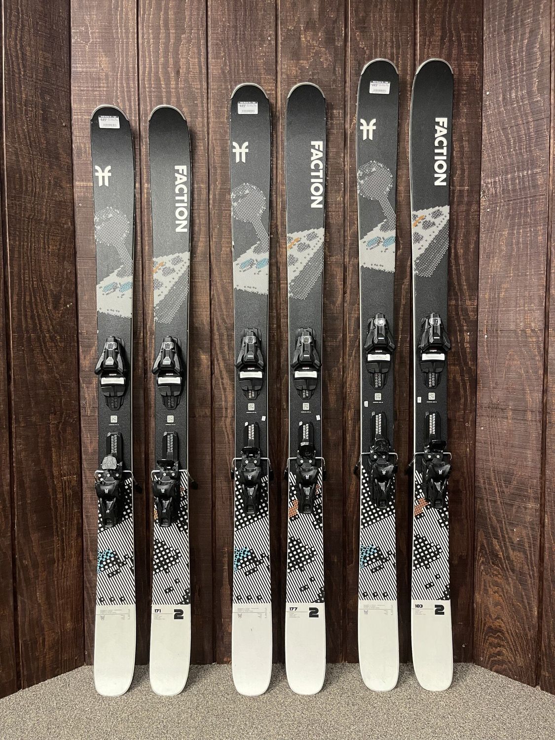 2025 Faction 2 Skis + Strive 11 GripWalk Demo Bindings
