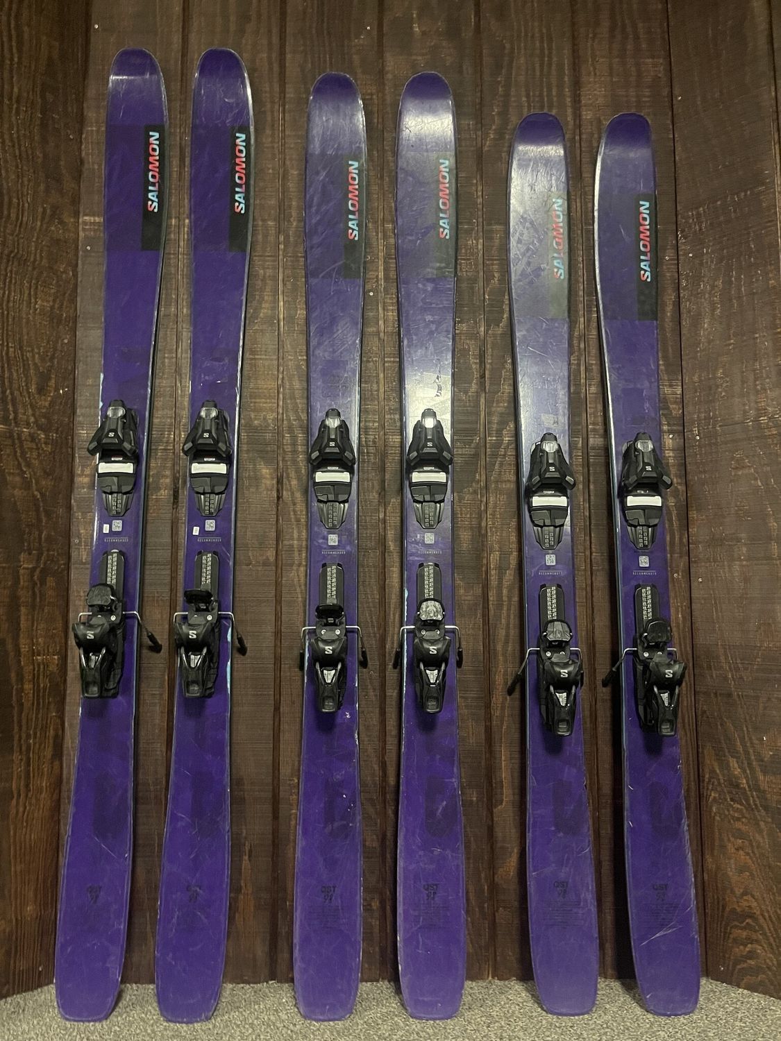 2025 Salomon QST 98 Skis + Strive 11 Bindings
