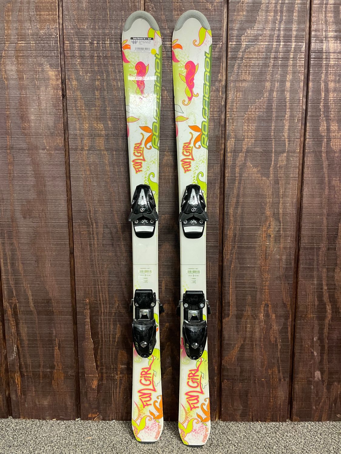 Rossignol Fun Girl Kids Skis + SL45 Bindings, 110cm