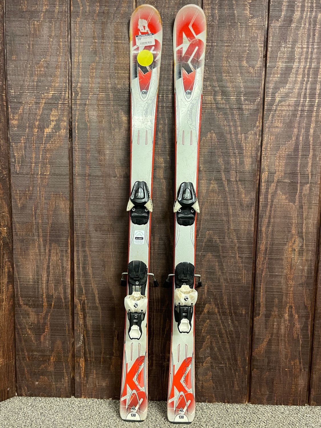 K2 Amp Strike Kids Skis + L7 Bindings 130cm