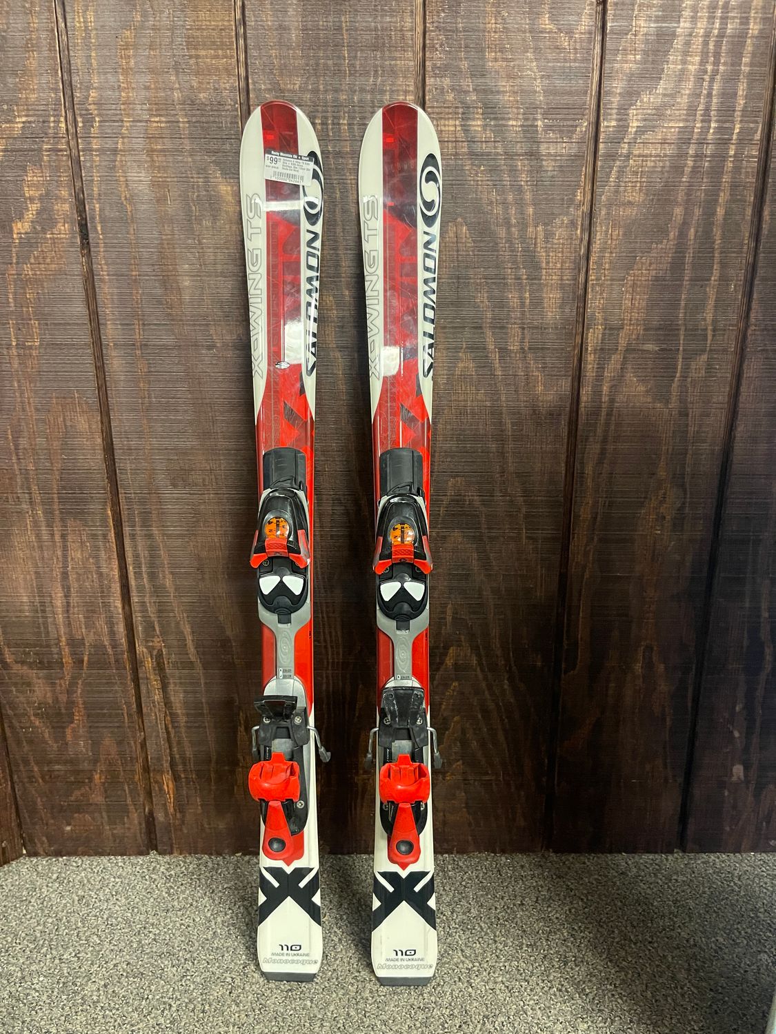 Salomon X Wing TS Kids Skis + S305 Demo Bindings 110cm (Ski Decks are New)