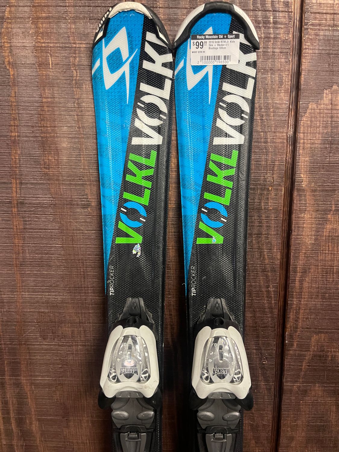 2016 Volkl RTM Jr. Kids Skis + Marker 4.5 Bindings