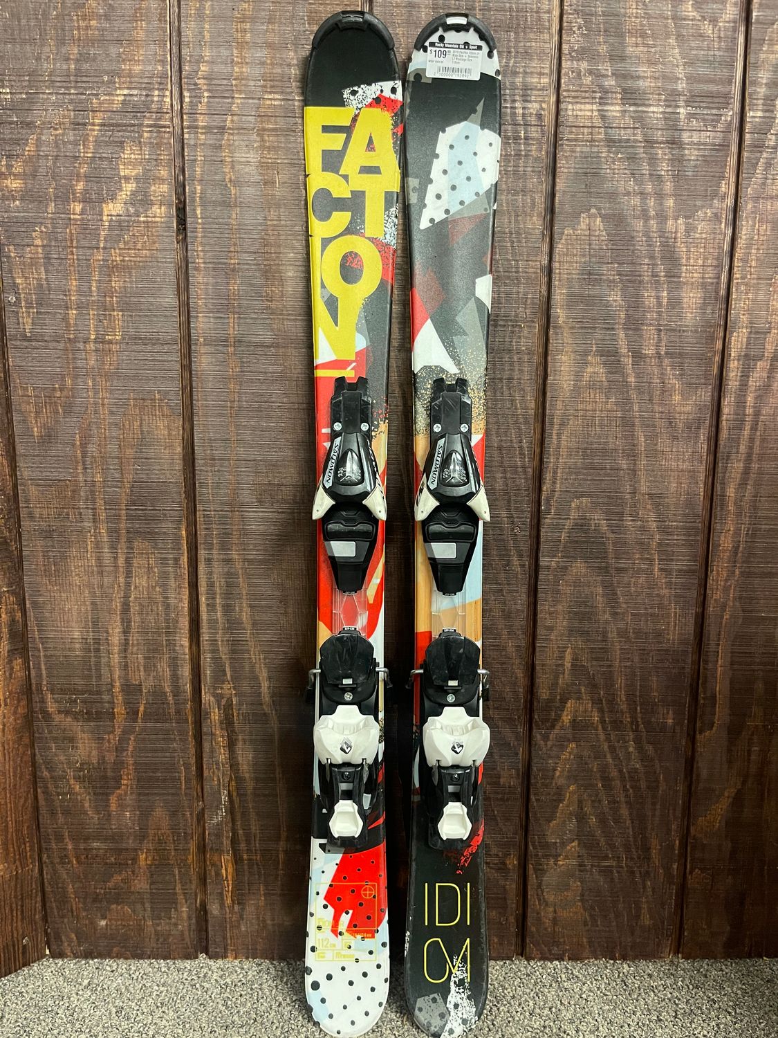 2018 Faction Idiom Jr Kids Skis + Salomon L7 Bindings