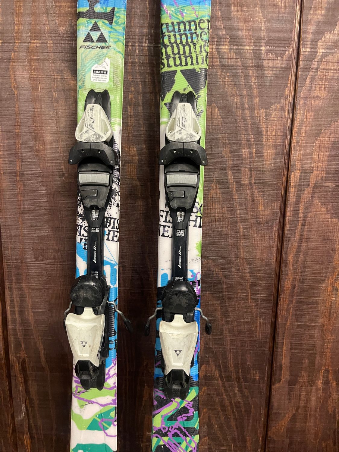 Fischer Stunner Kids Twin Tip Skis + FJ Demo Bindings